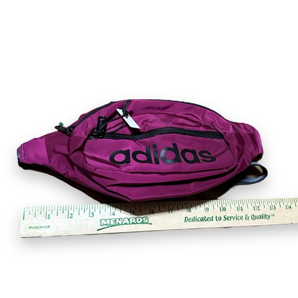 Adidas Waist Pack Crossbody Fanny Belt Bum Waist Bag Power Berry Purple - Picture 4 of 5